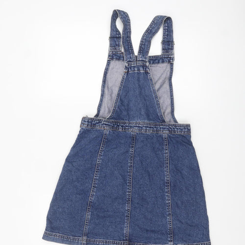 Cooperative Women’s Blue Denim Pinafore Dress M Short Casual