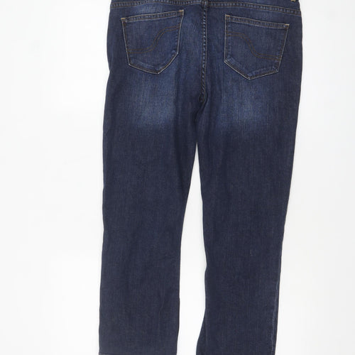 FatFace Womens Blue Capri Jeans Size 12 Regular Denim Stretch
