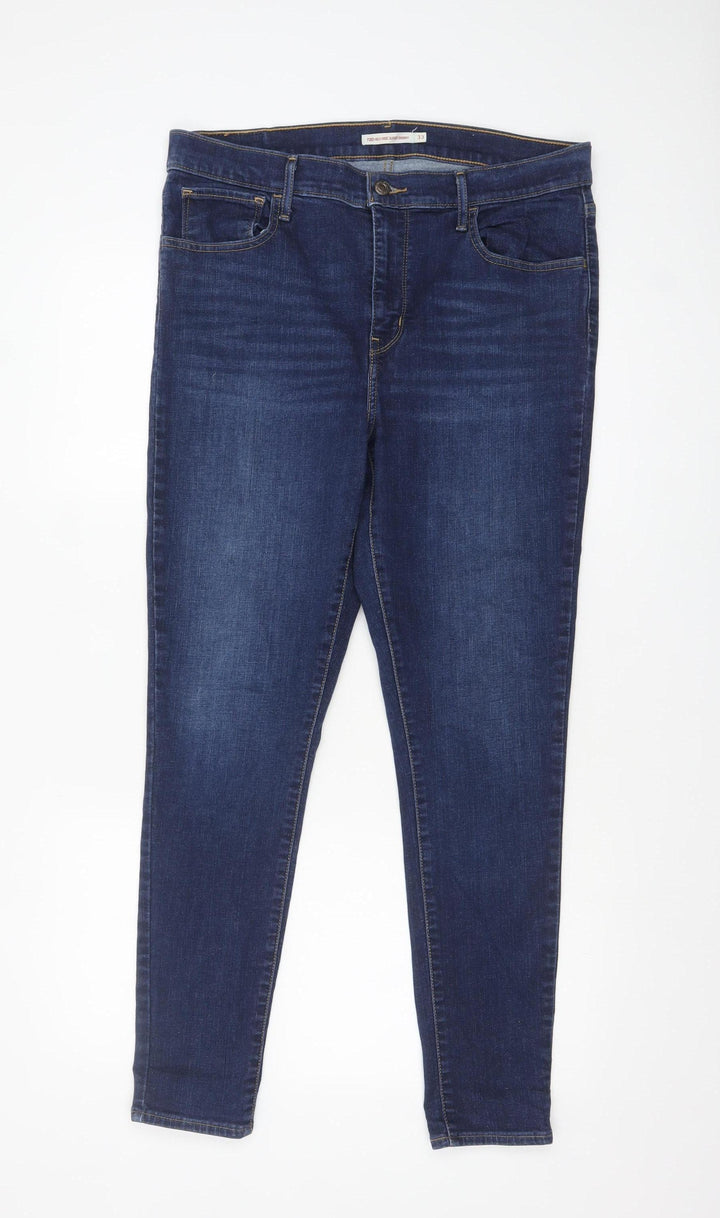 Levi's Women Blue 720 High Rise Super Skinny Stretch Jeans Size 33
