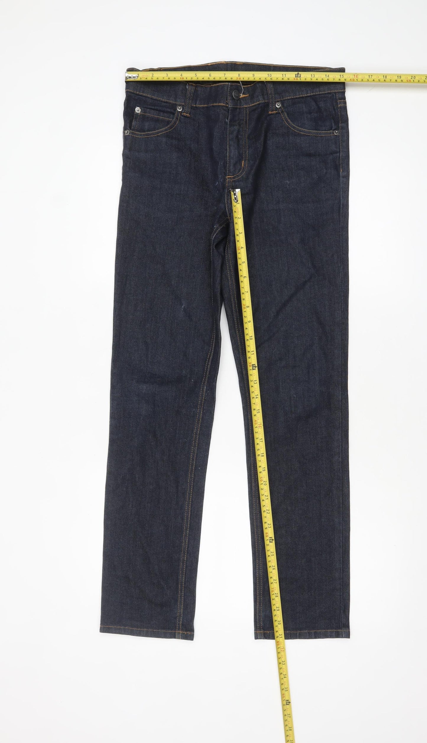 Cheap Monday Men's Blue Slim Straight Leg Jeans 31x32 Denim