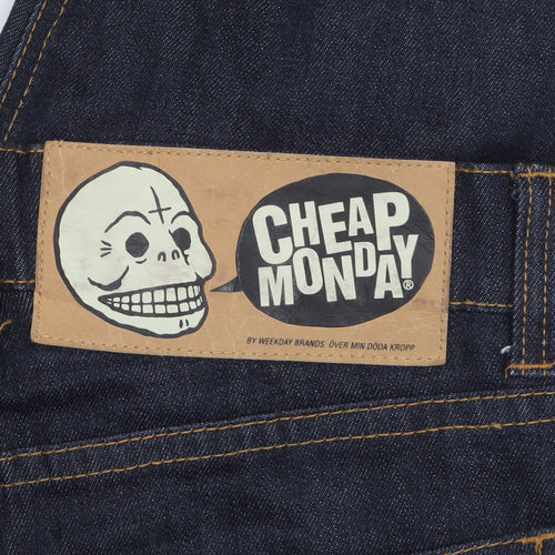 Cheap Monday Men's Blue Slim Straight Leg Jeans 31x32 Denim