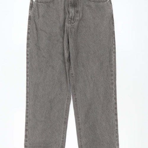 ASOS Women’s Grey Straight Leg High Rise Denim Jeans Size 8