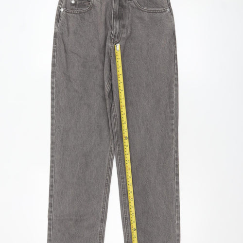 ASOS Women’s Grey Straight Leg High Rise Denim Jeans Size 8