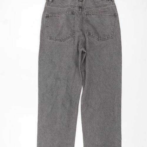ASOS Women’s Grey Straight Leg High Rise Denim Jeans Size 8