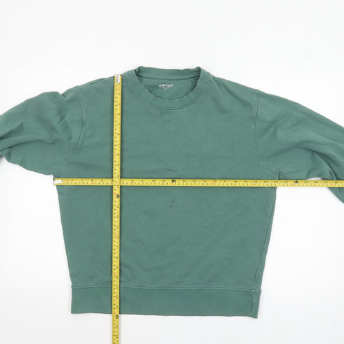 John Lewis Anyday Men’s Green Cotton Crew Neck Sweatshirt Size L