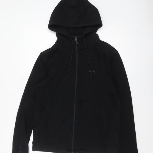 BOSS Men's Black Full Zip Hoodie Size S Regular Fit
