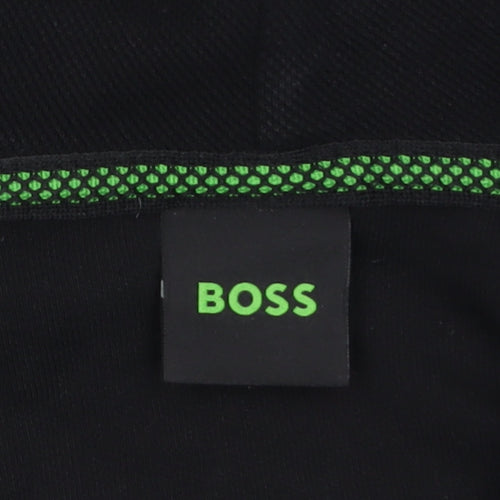 BOSS Men's Black Full Zip Hoodie Size S Regular Fit