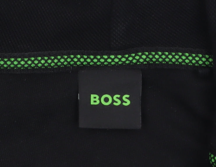 BOSS Men's Black Full Zip Hoodie Size S Regular Fit