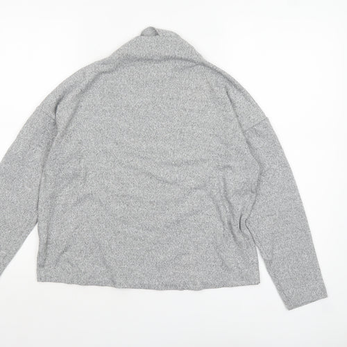 Uniqlo Women Grey Roll Neck Long Sleeve Knit Top Size S