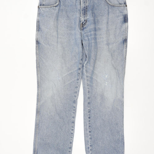 Wrangler Men's Blue Regular Fit Straight Leg Denim Jeans W38 L30