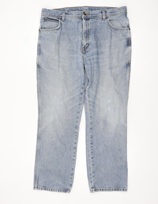 Wrangler Men's Blue Regular Fit Straight Leg Denim Jeans W38 L30
