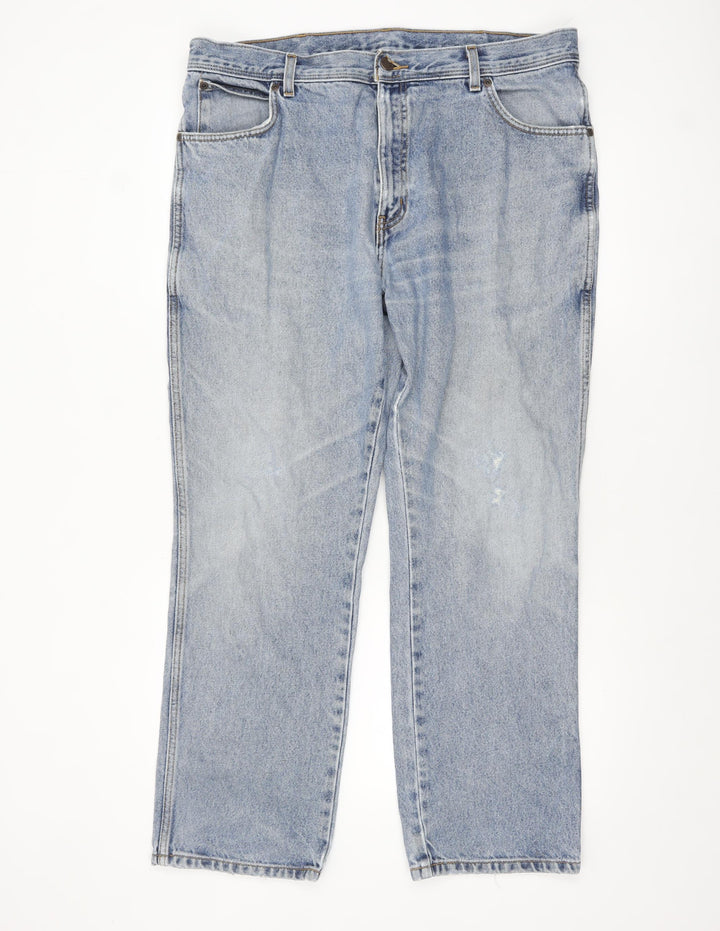 Wrangler Men's Blue Regular Fit Straight Leg Denim Jeans W38 L30