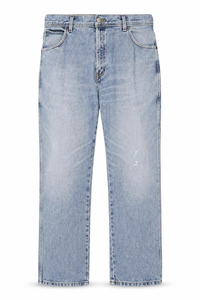 Wrangler Men's Blue Regular Fit Straight Leg Denim Jeans W38 L30