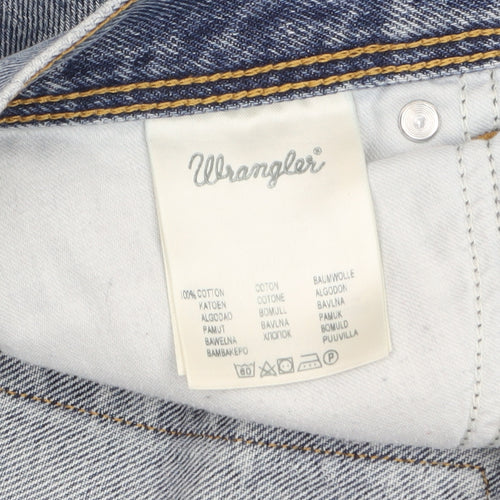 Wrangler Men's Blue Regular Fit Straight Leg Denim Jeans W38 L30