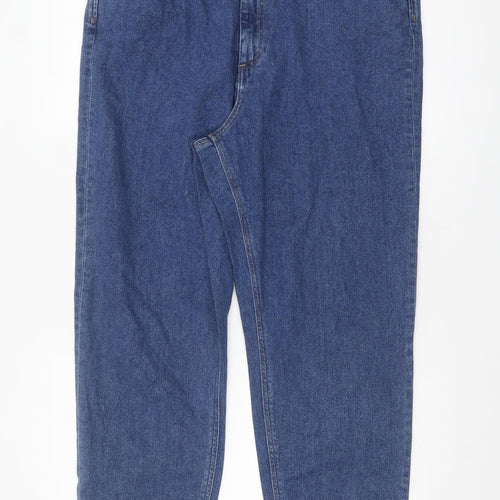 ASOS Women Blue Size 18 Regular Fit Straight Jeans