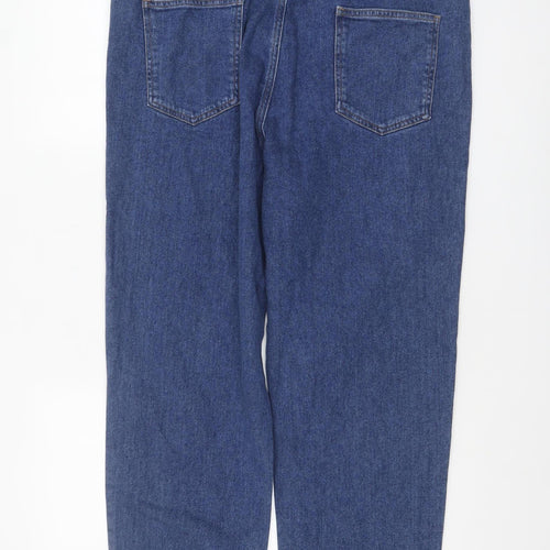 ASOS Women Blue Size 18 Regular Fit Straight Jeans