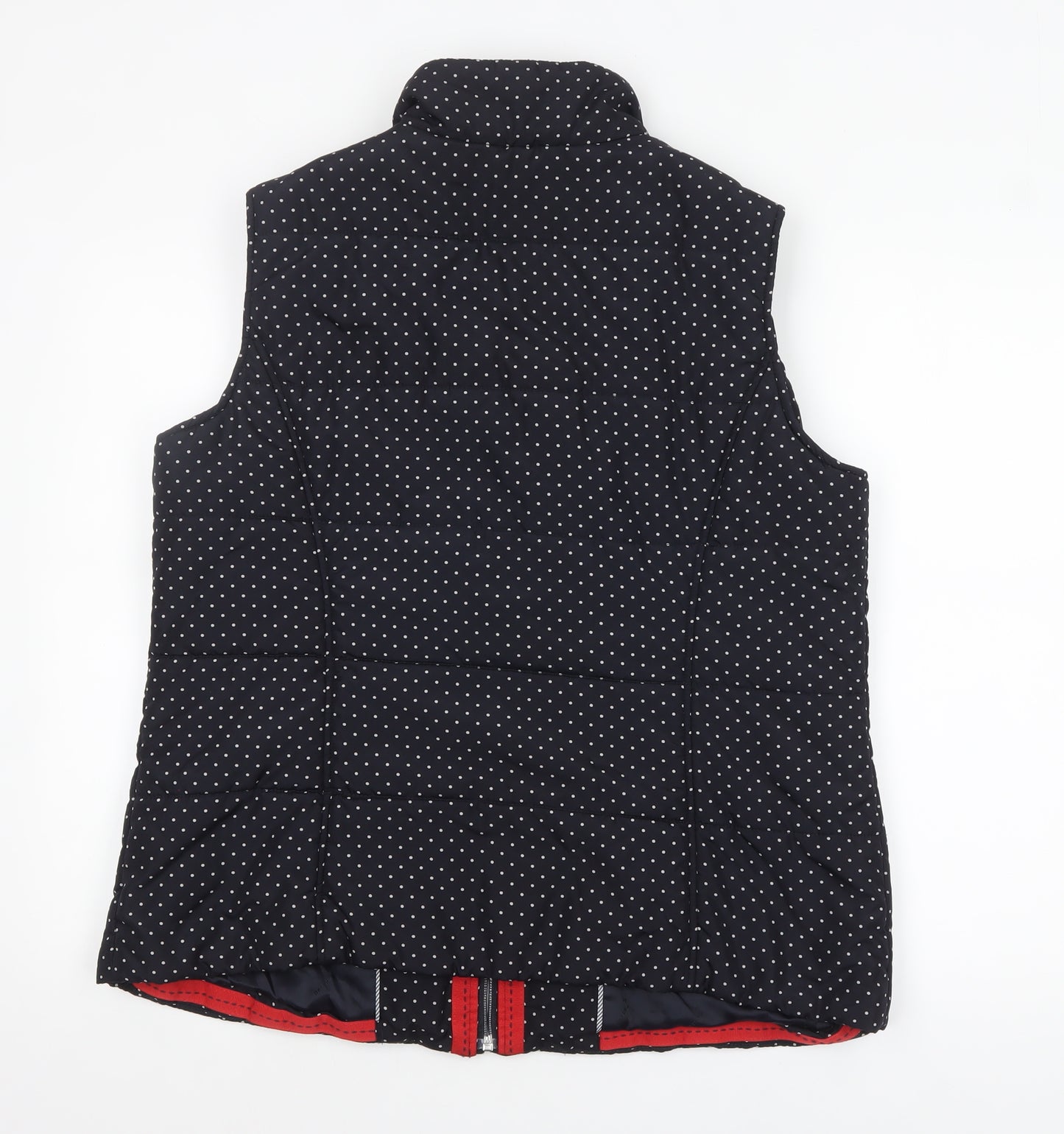 Marks and Spencer Per Una Women Black Polka Dot Puffer Waistcoat Size L