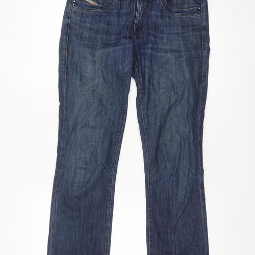 Diesel Men’s Blue Bootcut Regular Fit Stretch Jeans W30 L30