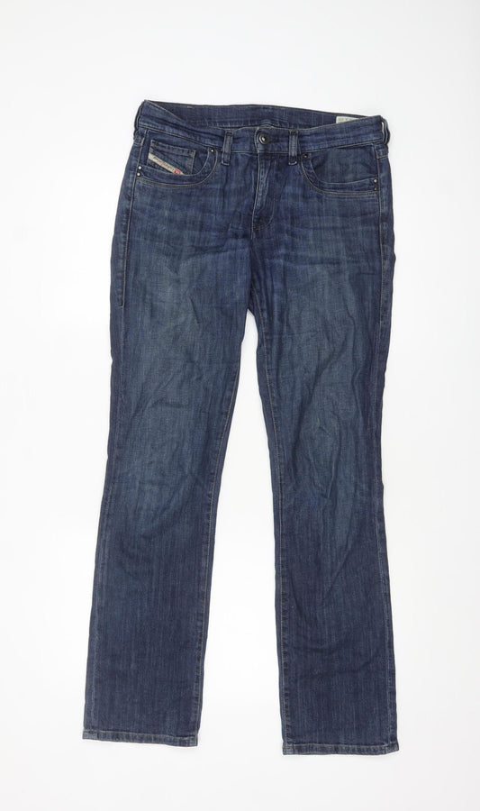 Diesel Men’s Blue Bootcut Regular Fit Stretch Jeans W30 L30