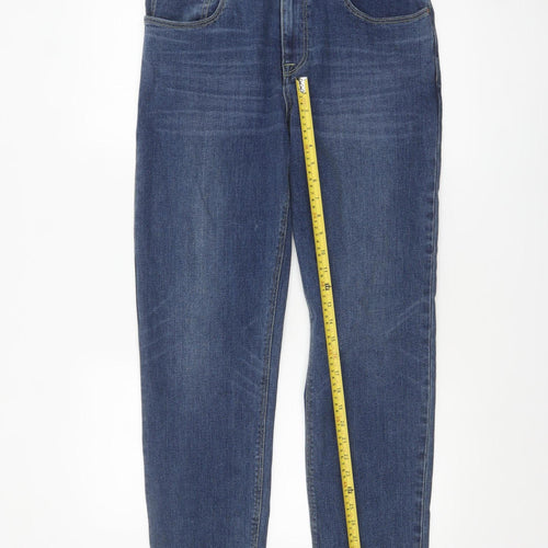 ASOS Men's Blue Slim Straight Denim Jeans 32W 36L Cotton Blend