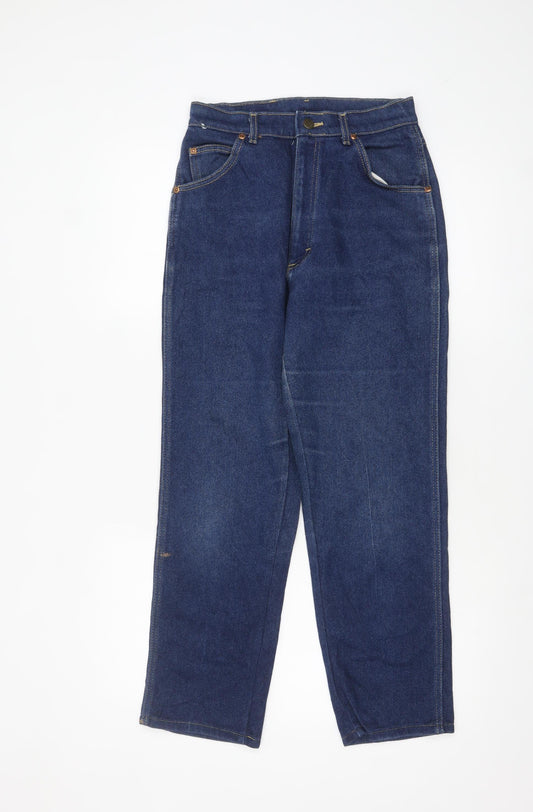 Lee Womens Blue High Rise Straight Leg Denim Jeans Size 12