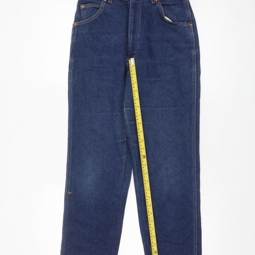 Lee Womens Blue High Rise Straight Leg Denim Jeans Size 12