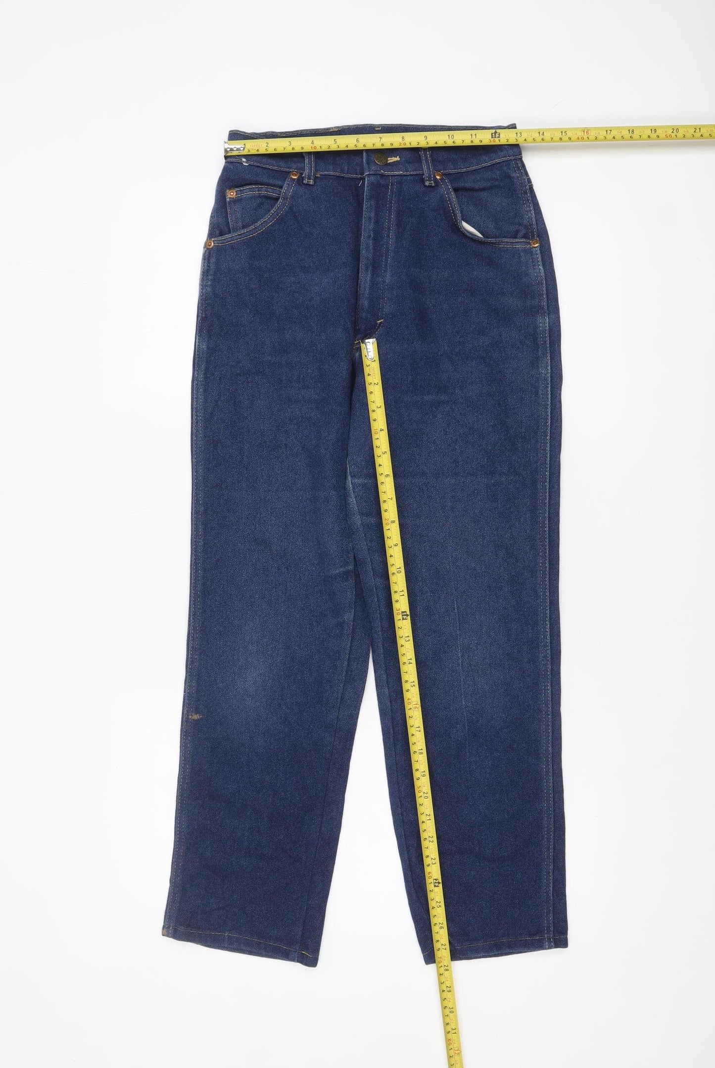 Lee Womens Blue High Rise Straight Leg Denim Jeans Size 12