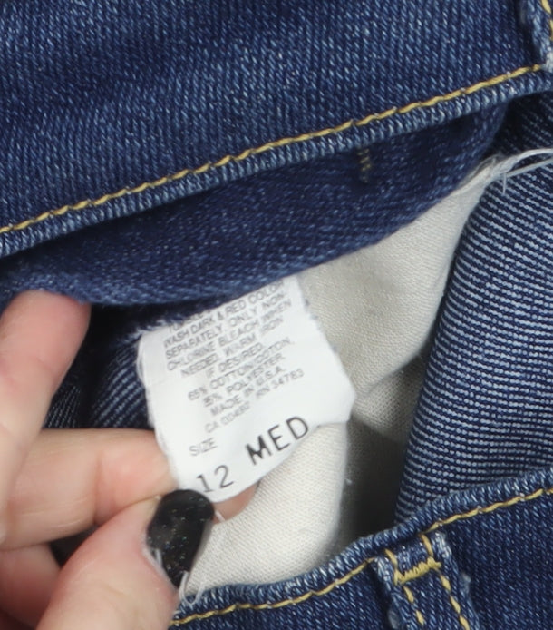 Lee Womens Blue High Rise Straight Leg Denim Jeans Size 12