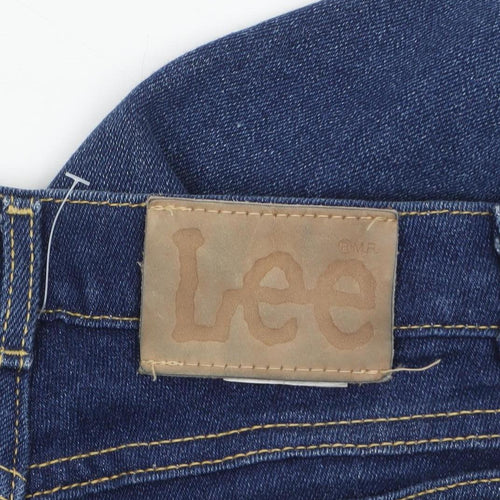 Lee Womens Blue High Rise Straight Leg Denim Jeans Size 12