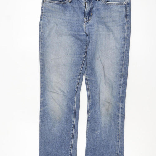 Levi's Women's Blue 714 Straight Jeans Size 28 Regular Fit