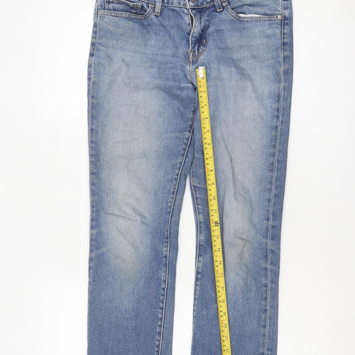 Levi's Women's Blue 714 Straight Jeans Size 28 Regular Fit