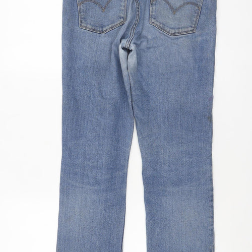 Levi's Women's Blue 714 Straight Jeans Size 28 Regular Fit