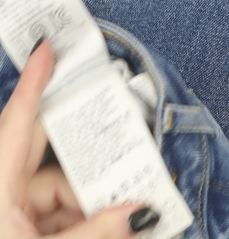 Levi's Women's Blue 714 Straight Jeans Size 28 Regular Fit