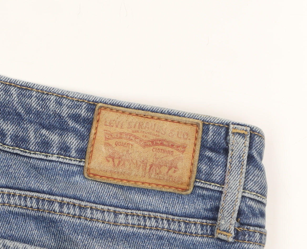 Levi's Women's Blue 714 Straight Jeans Size 28 Regular Fit