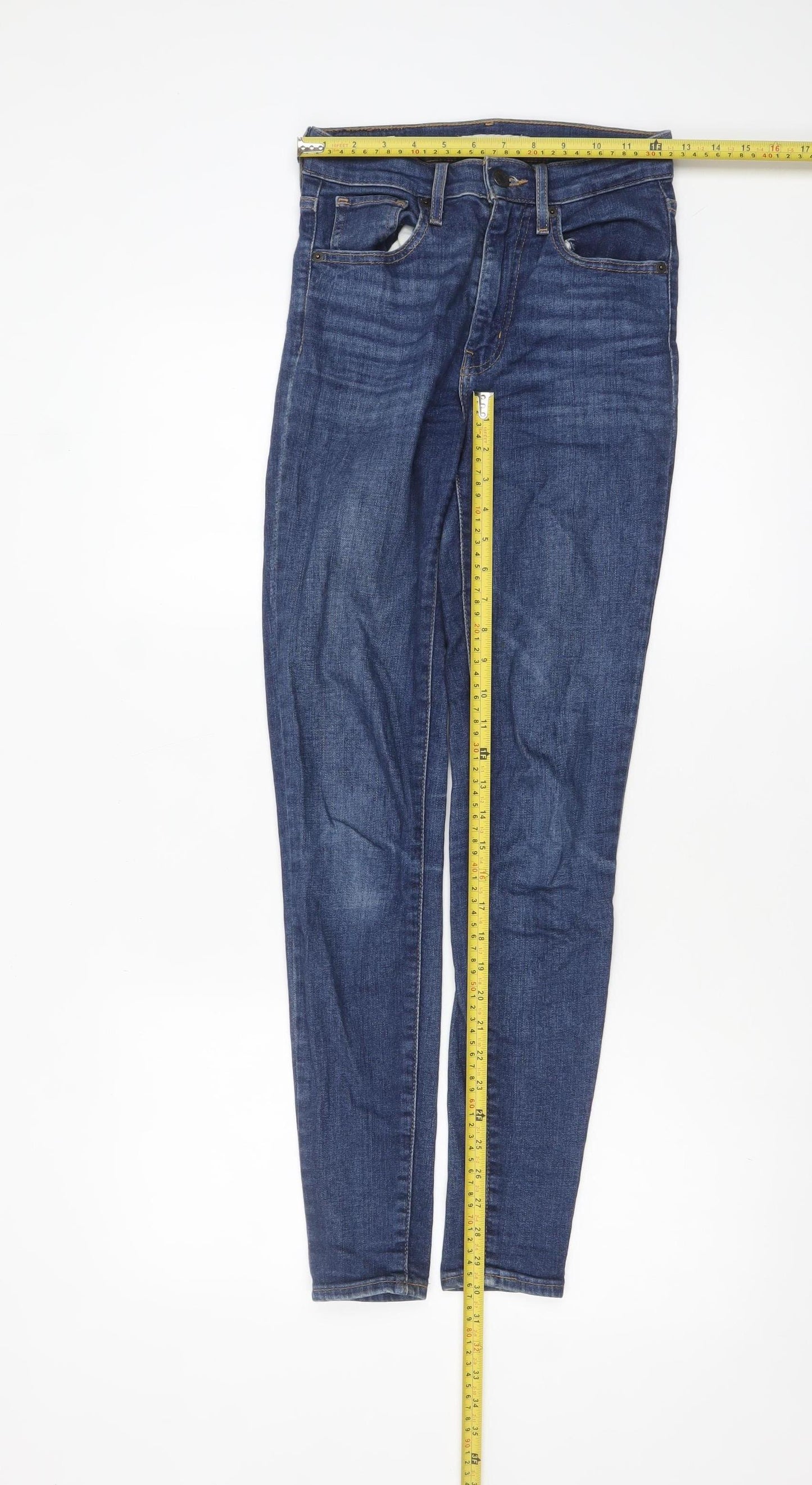 Levi's Women's Blue 25 Mile High Super Skinny High Rise Jeans