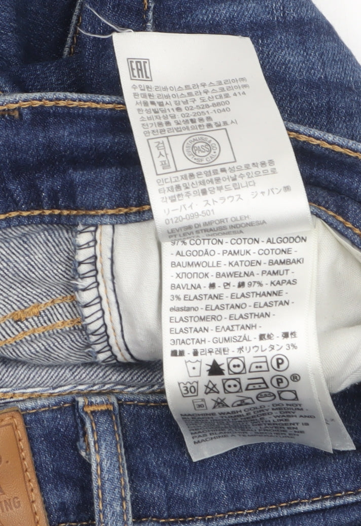 Levi's Women's Blue 25 Mile High Super Skinny High Rise Jeans
