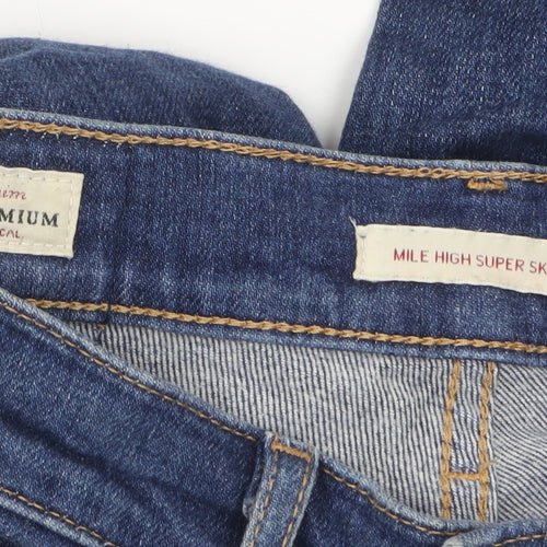 Levi's Women's Blue 25 Mile High Super Skinny High Rise Jeans