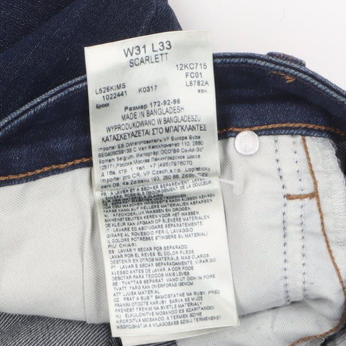 Lee Men's Blue Slim Fit Stretch Denim Jeans W31 L33