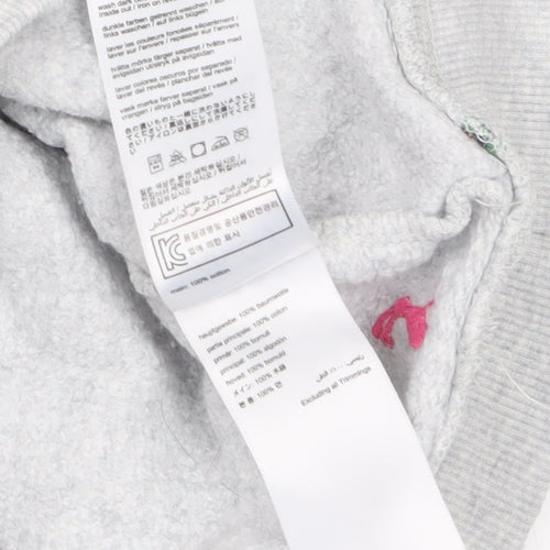 Joules Women Grey Christmas Tree Embroidered Pullover Sweatshirt UK 12