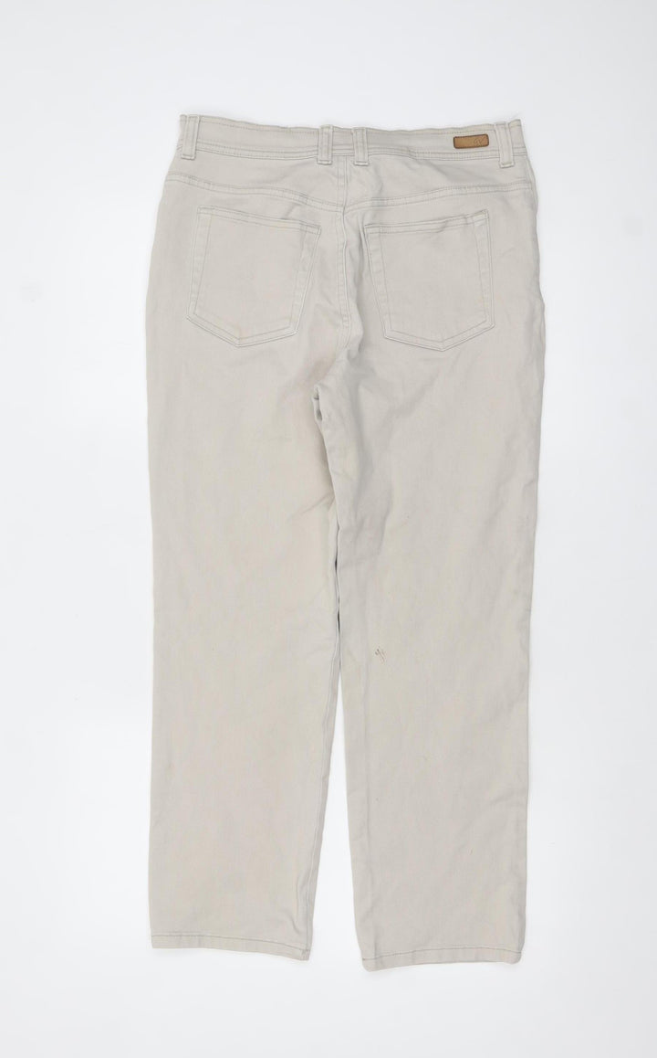Gloria Vanderbilt Women’s Beige Petite 10 Straight Jeans