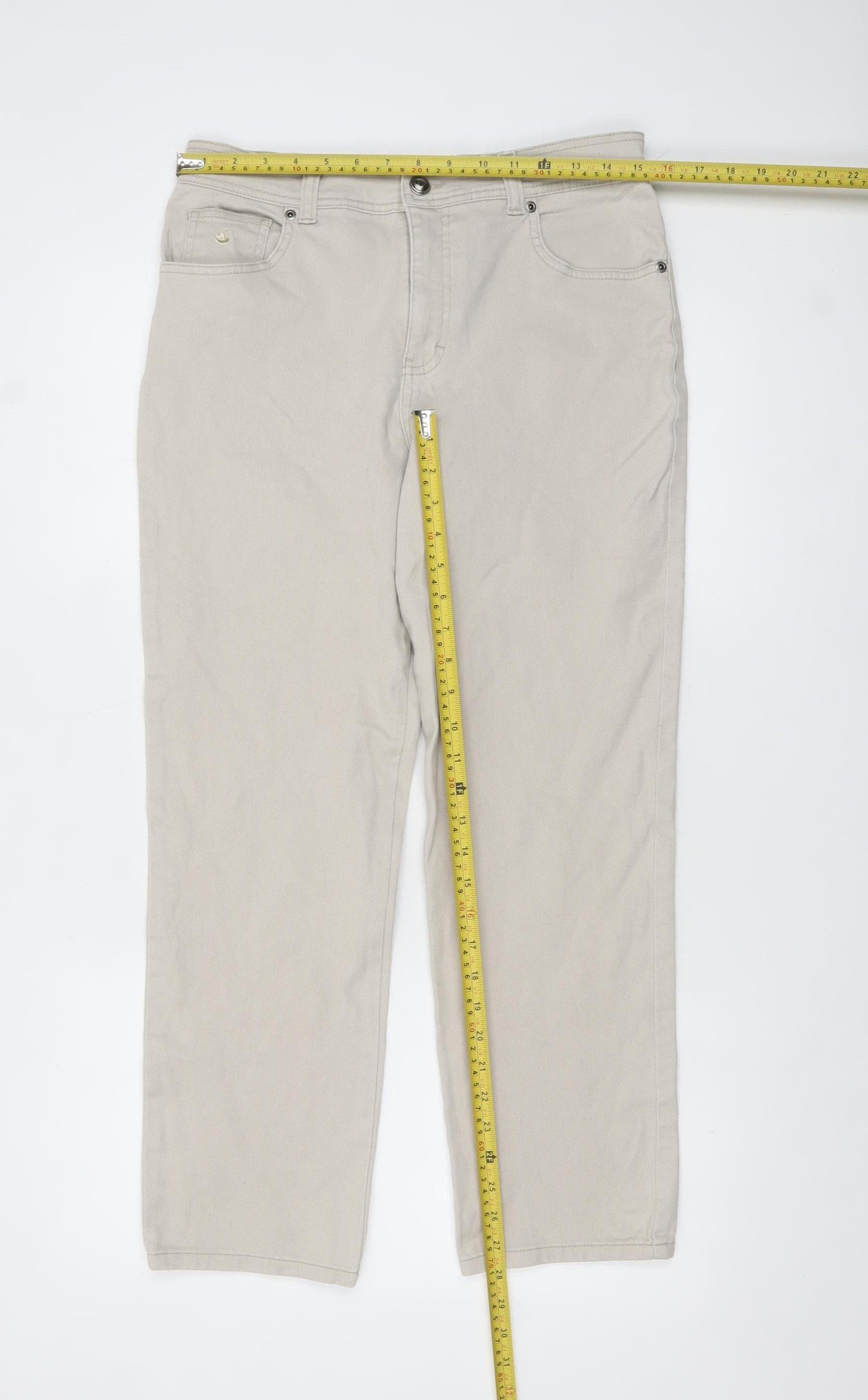 Gloria Vanderbilt Women’s Beige Petite 10 Straight Jeans