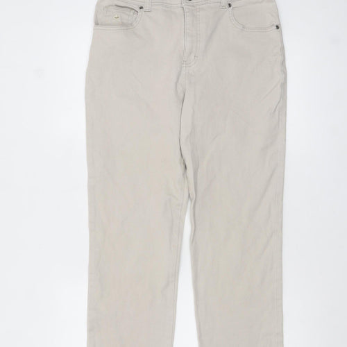 Gloria Vanderbilt Women’s Beige Petite 10 Straight Jeans