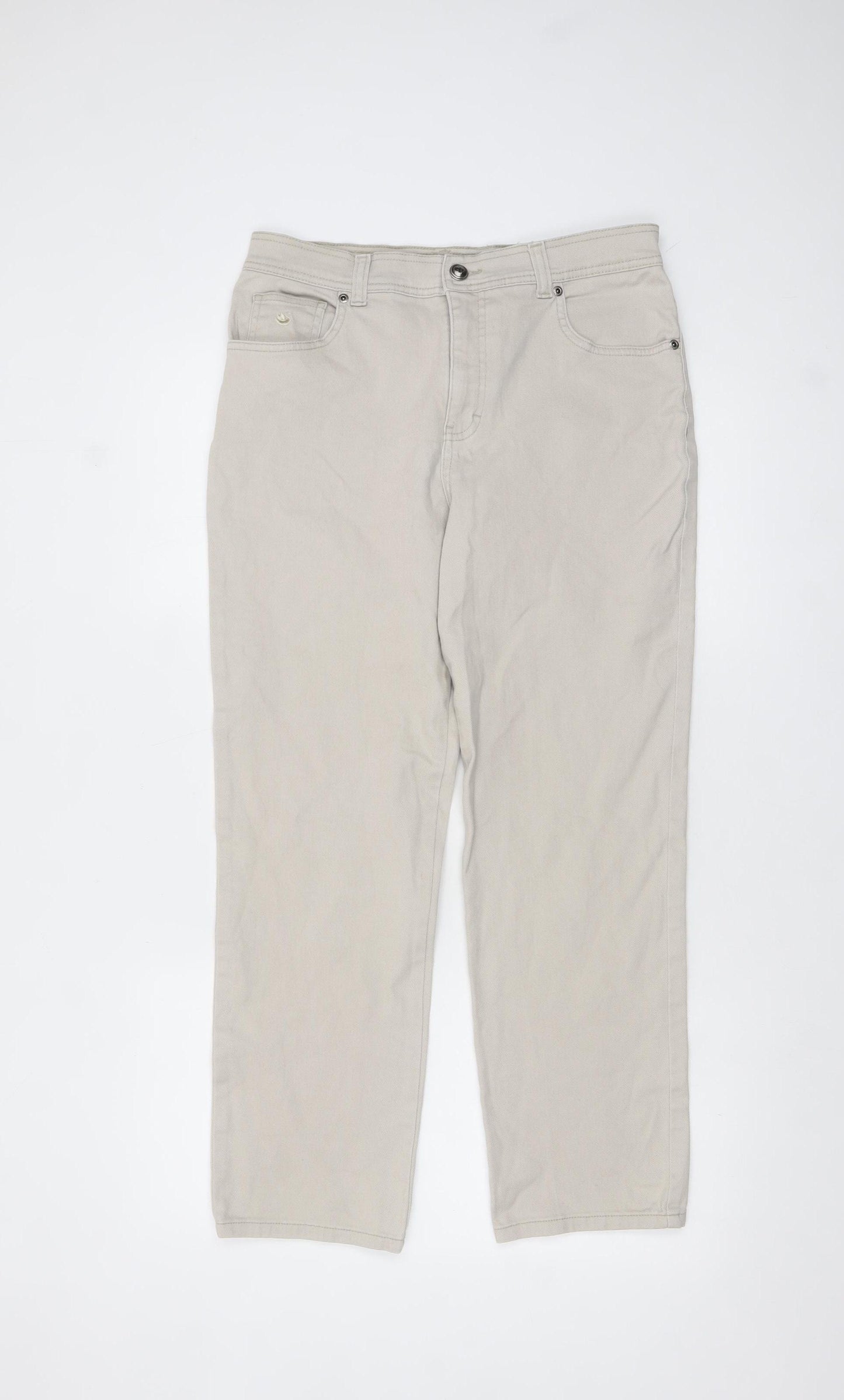 Gloria Vanderbilt Women’s Beige Petite 10 Straight Jeans
