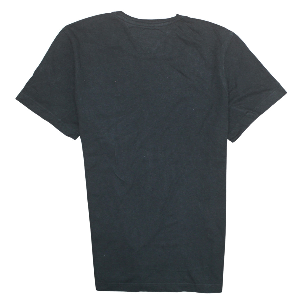 Tommy Jeans Men's Black Cotton Crew Neck T-Shirt M Regular Fit