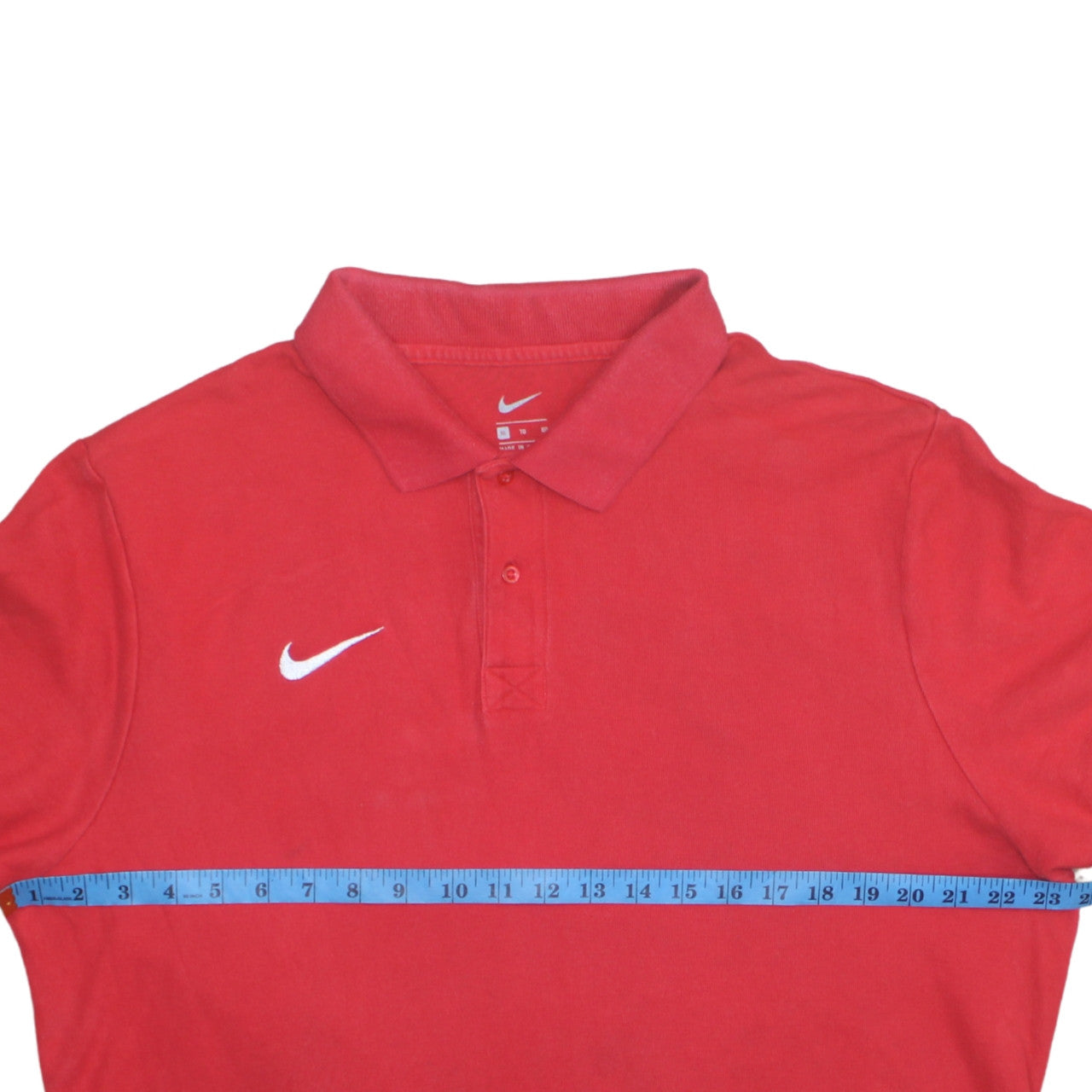 Nike Men's Red XL Polo Shirt Cotton Short Sleeve Sports Top