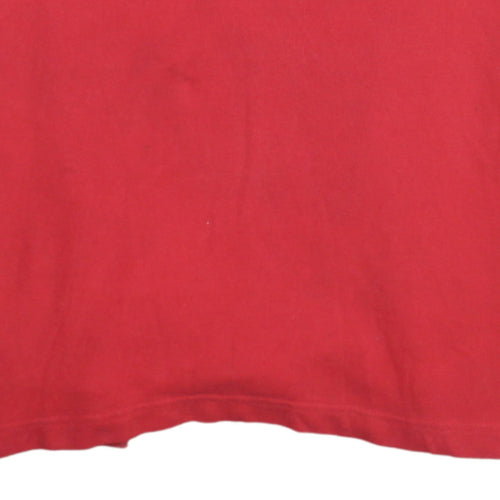 Nike Men's Red XL Polo Shirt Cotton Short Sleeve Sports Top