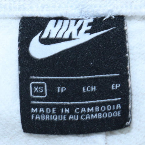 Nike Womens Beige XS Jogger Sweatpants 80% Cotton 20% Polyester
