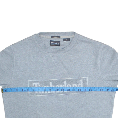 Timberland Men's Grey Slim Fit Crew Neck Sweatshirt S
