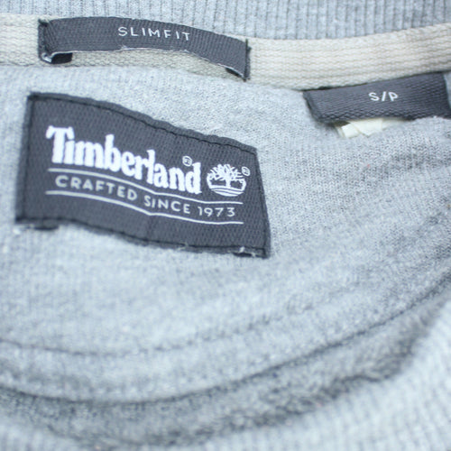 Timberland Men's Grey Slim Fit Crew Neck Sweatshirt S