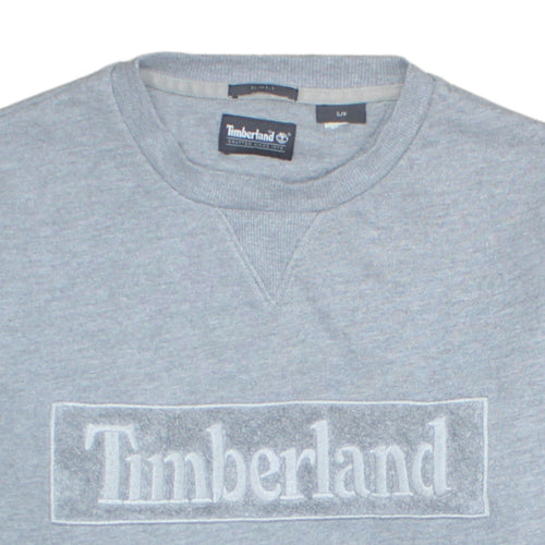 Timberland Men's Grey Slim Fit Crew Neck Sweatshirt S